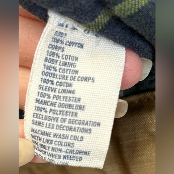 American Eagle Outfitters Flannel Lined Military Utility Cargo Jacket Size XL - Picture 12 of 15